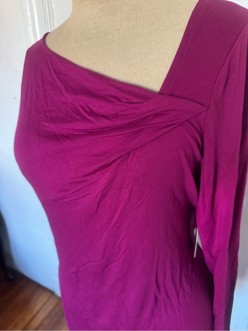 Lord & Taylor blouse wine color size XL
